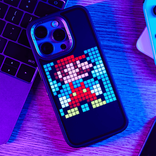 PICDANCE Smart LED-skjermdeksel, iPhone 15 Pro, sort
