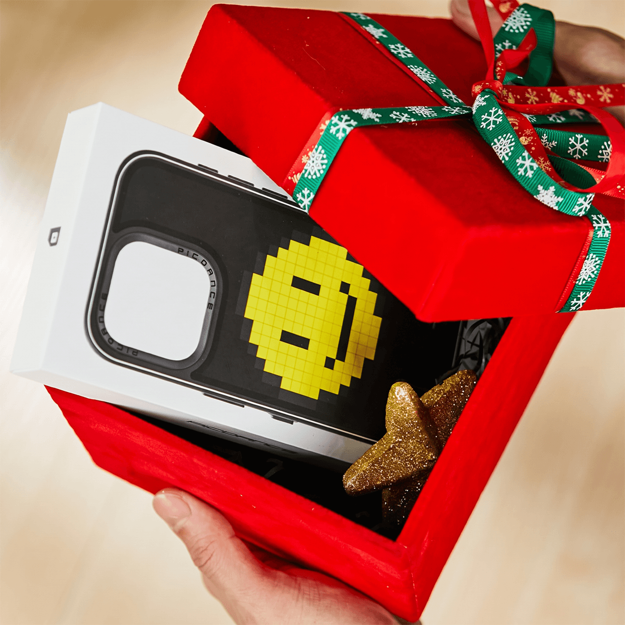 PICDANCE Smart LED-skjermdeksel, iPhone 15 Pro, sort