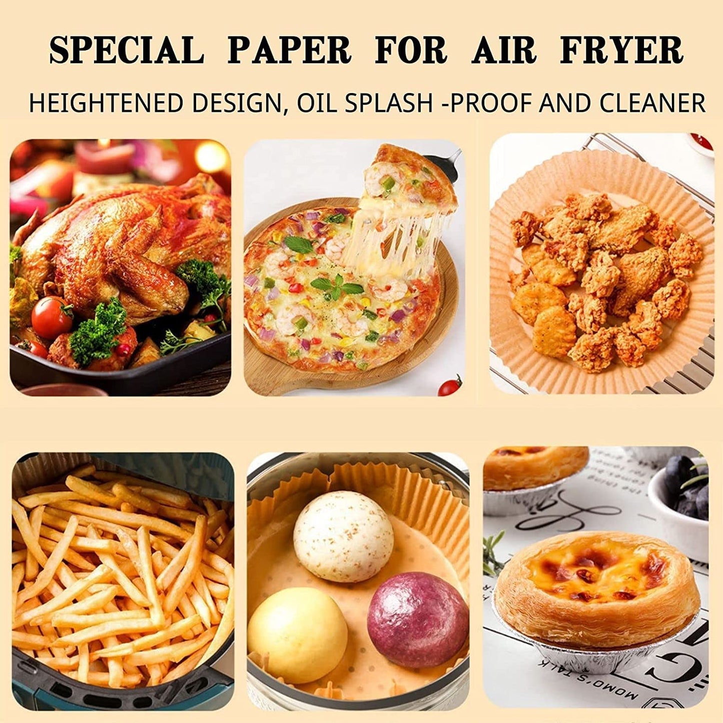 Airfryer Bakepapir