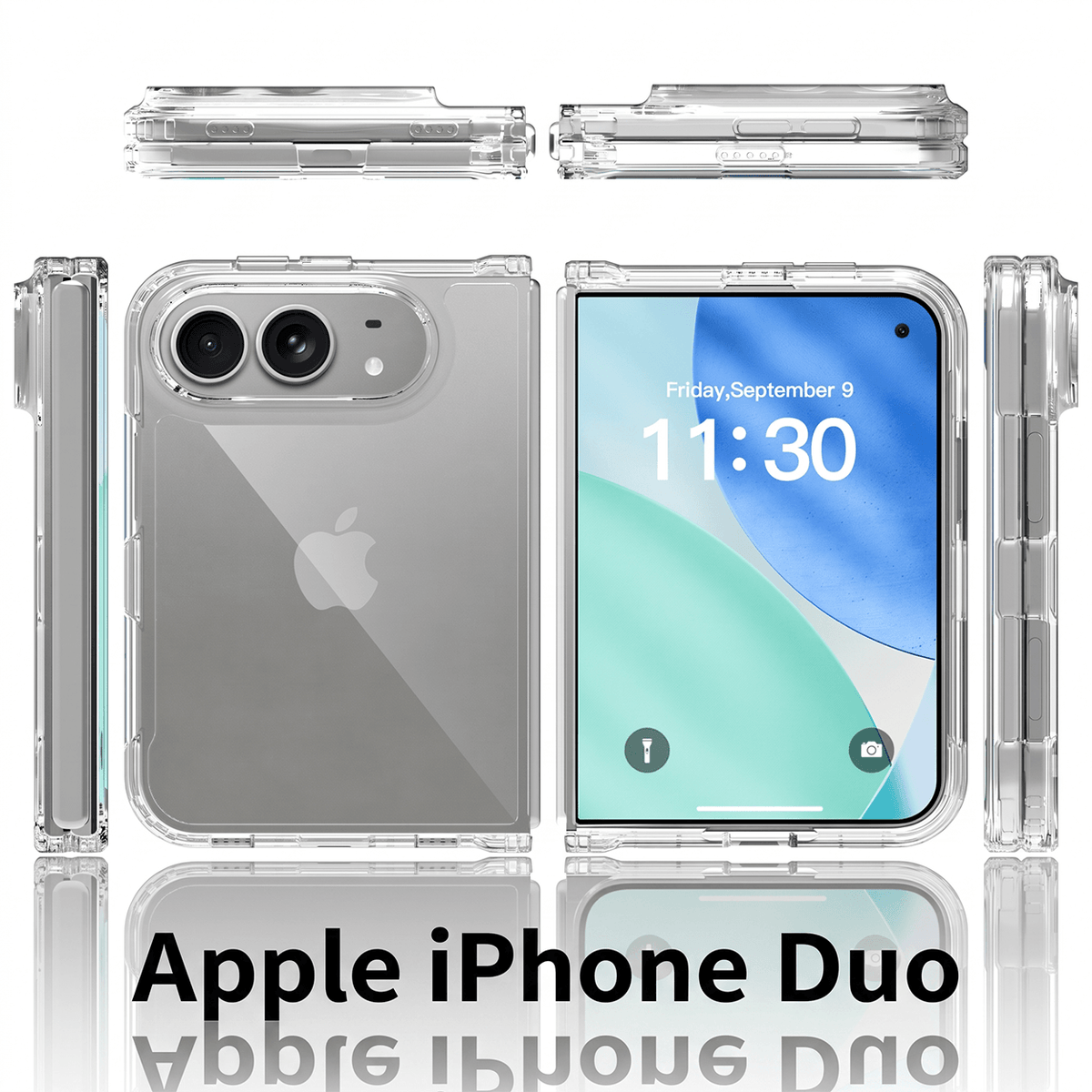 CLARIVUE-deksel til Apple iPhone Duo (MagSafe-kompatibel (Magnetisk) / Standard (Ikke-magnetisk))