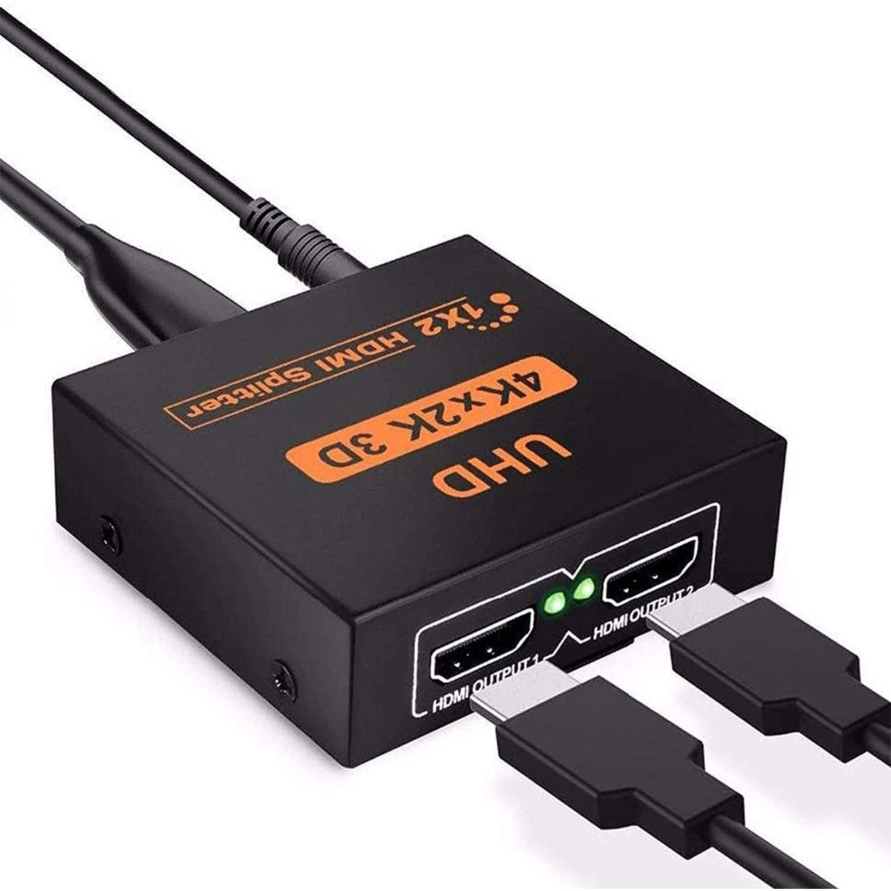 FDBV 4K UHD HDMI Splitter 1 inn 2 ut