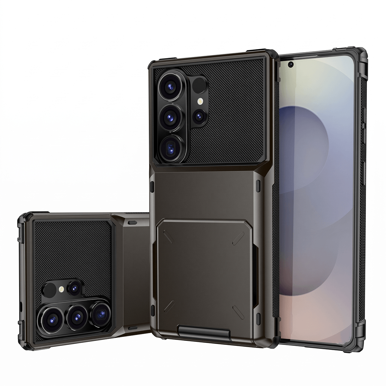 VaultCase PC-vippedeksel med korthlomme for Samsung S-serie