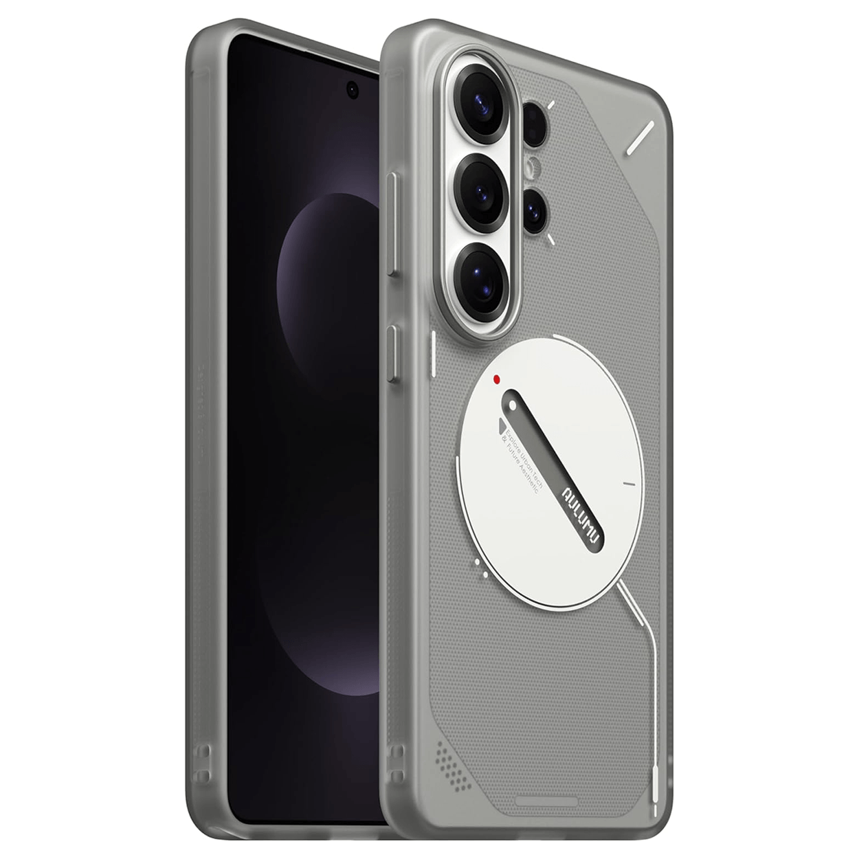 Aulumu S26 Ultra Galaxy Magnetisk deksel (Gjennomsiktig grå)