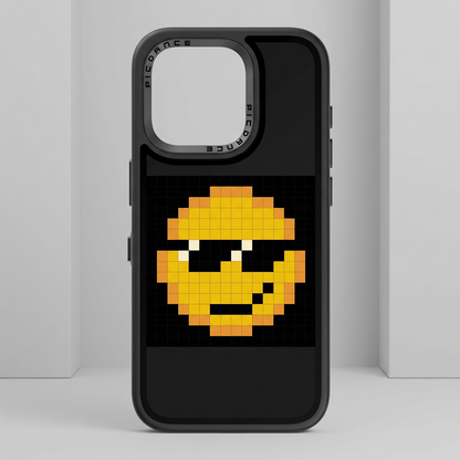 PICDANCE Smart LED-skjermdeksel, iPhone 15 Pro, sort