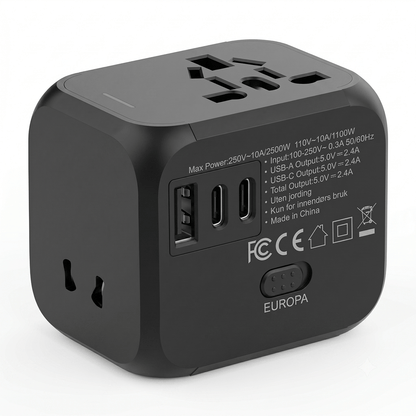 Adrinfly SA17-227H010 Universell Reiseadapter