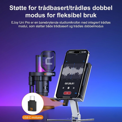 COMICA Ejoy Uni PRO(D) USB trådløst spillmikrofon