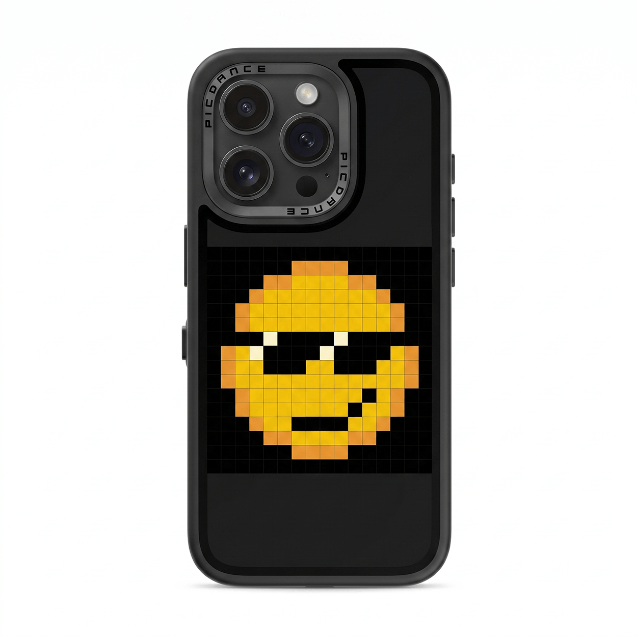 PICDANCE Smart LED-skjermdeksel, iPhone 15 Pro, sort