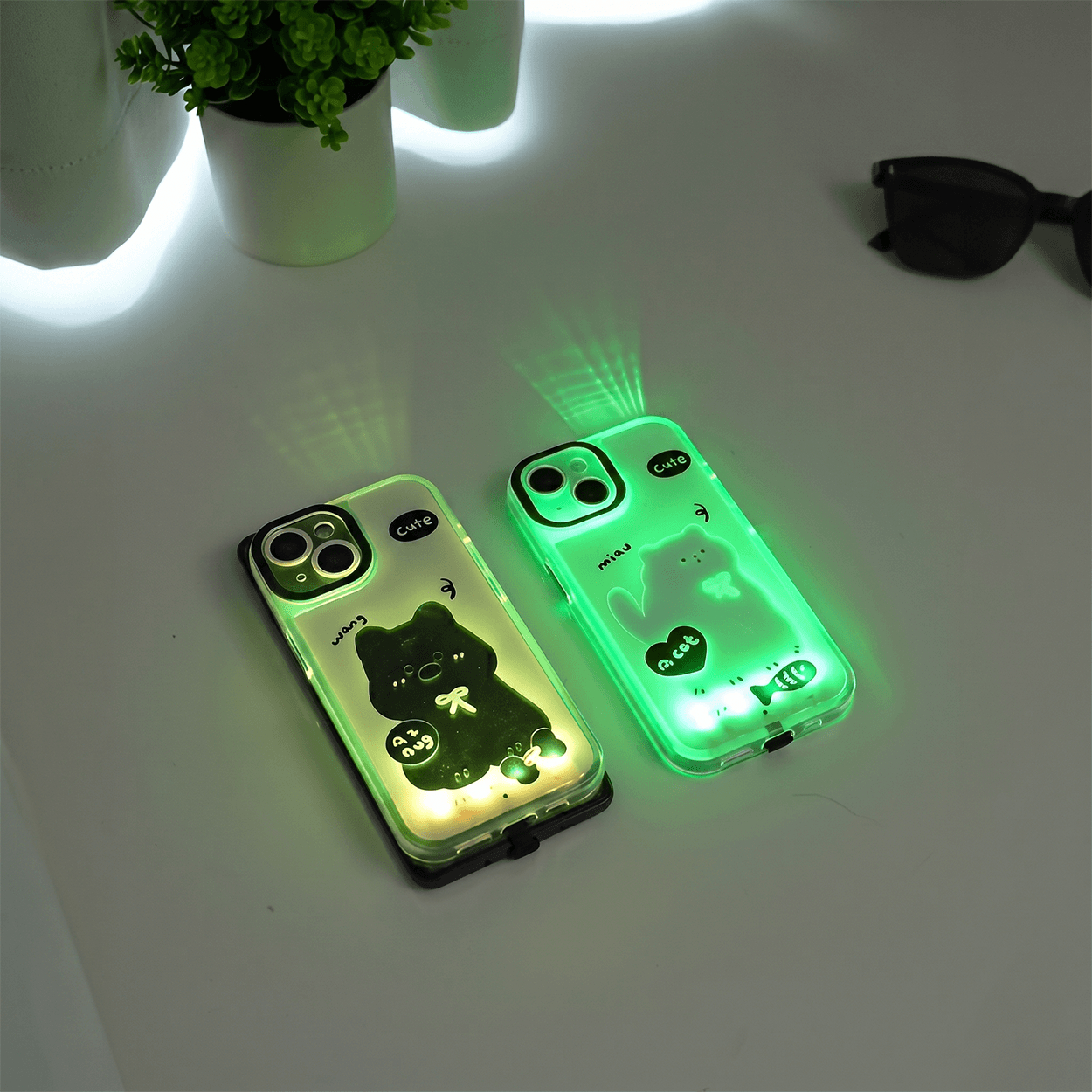 Glowing Cartoon Phone Case