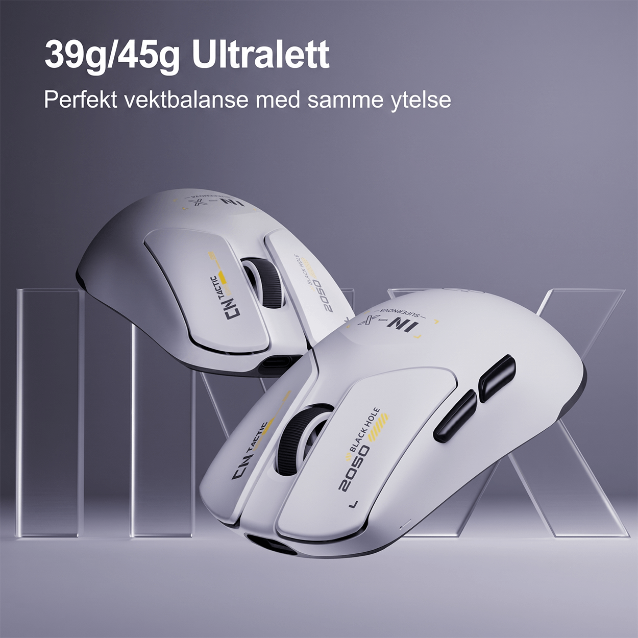 inphic IN-X SE trådløs spillmus (500mAh)