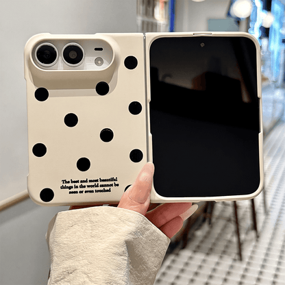 POLKAVEIL Polkadot Foldbart Deksel for iPhone Duo