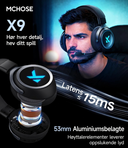 MCHOSE X9 trådløst spillheadset