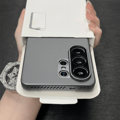 AEROVEIL Veganskinn-deksel for Samsung Galaxy S24/S25/S26 Ultra