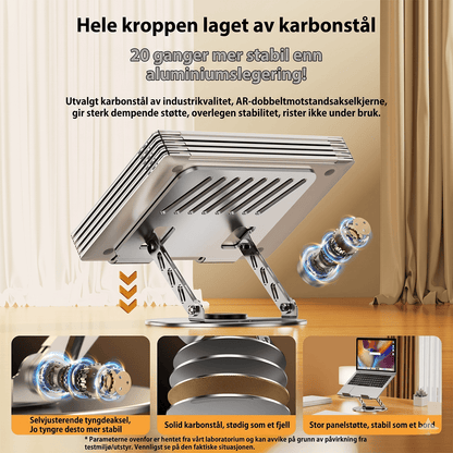 ROSLINY 360° Rotating Aluminum Alloy Laptopstativ