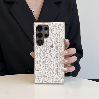 COZANE Elektroplettert Skinndeksel med Hanetannmønster - Samsung Galaxy S23/S24/S25-serien