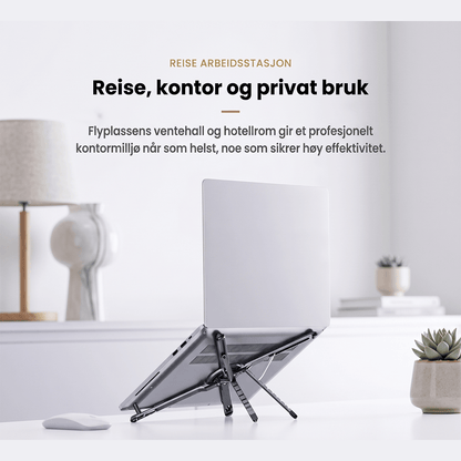 Sammenleggbart magnetisk stativ for telefon, nettbrett og laptop