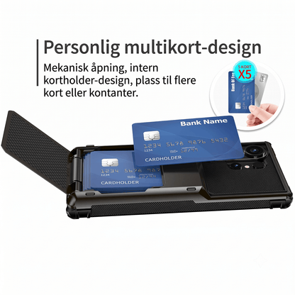 VaultCase PC-vippedeksel med korthlomme for Samsung S-serie