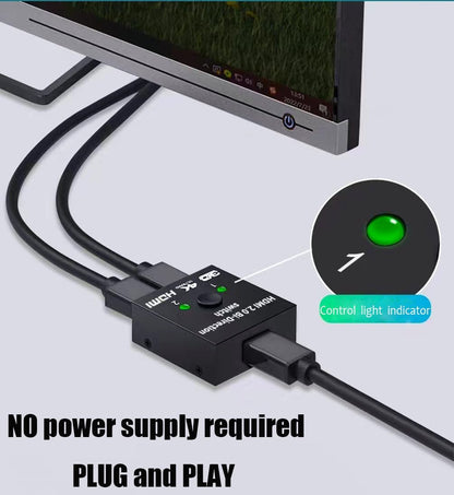 2-i-1 / 1-i-2 HDMI-bryter boks