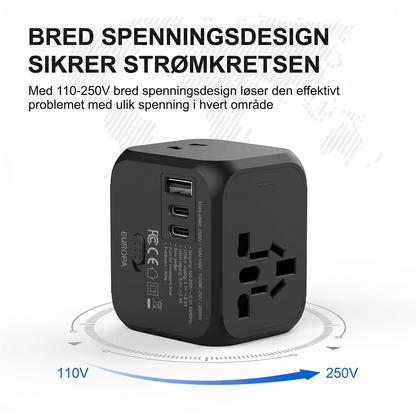 Adrinfly SA17-227H010 Universell Reiseadapter