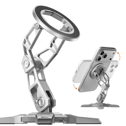 Peakzooc CNC Aluminum Magnetic Phone Stand – Justerbar arm, MagSafe-kompatibel