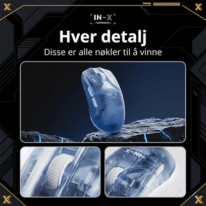 inphic IN-X SE trådløs spillmus (500mAh)
