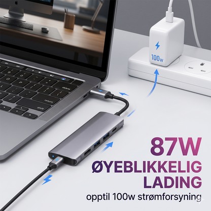 SZPACMATE 8-in-1 USB-C-hub