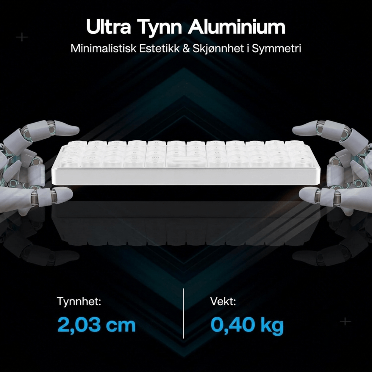 EPOMAKER Luma40 Lavprofil mekanisk tastatur