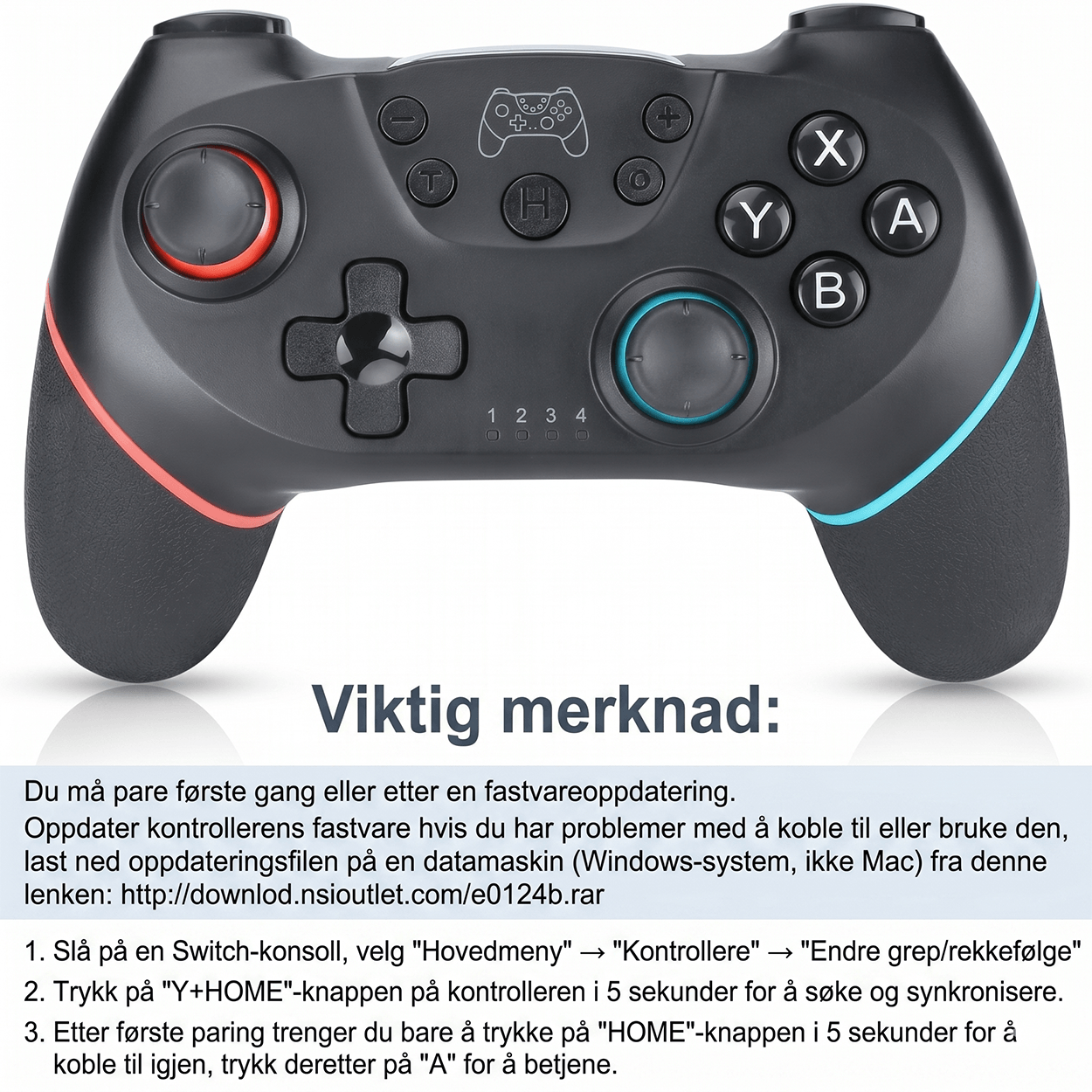 Nintendo Switch Wireless Controller SW-01 - Trådløs spillkontroller