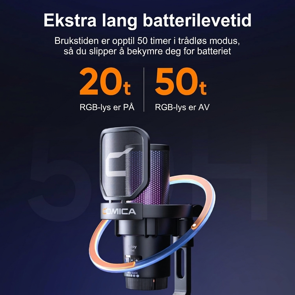 COMICA Ejoy Uni PRO(D) USB trådløst spillmikrofon