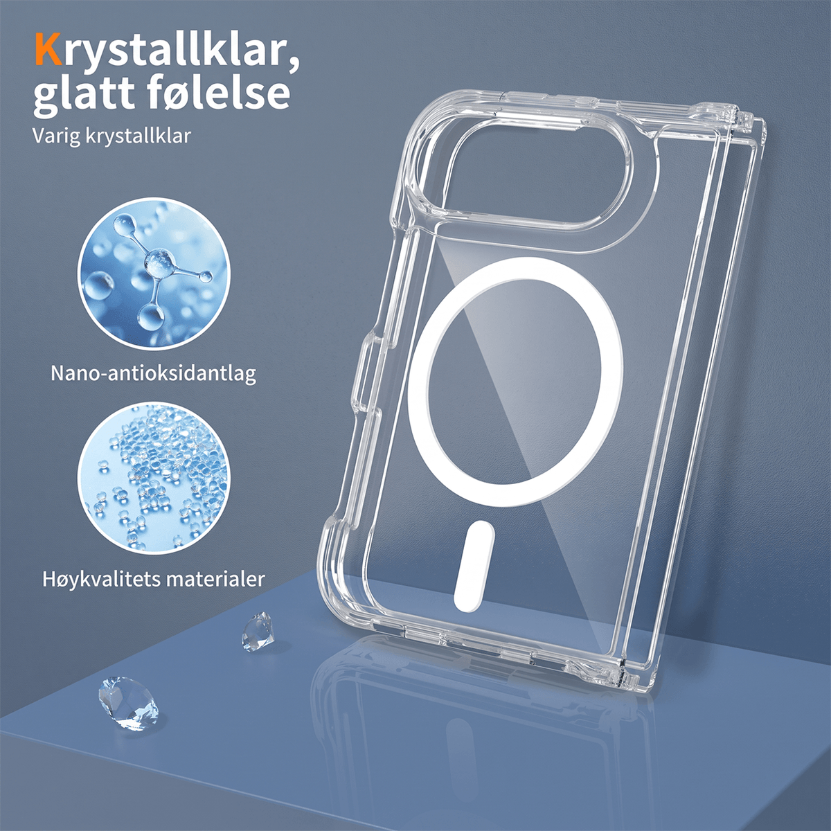 CLARIVUE-deksel til Apple iPhone Duo (MagSafe-kompatibel (Magnetisk) / Standard (Ikke-magnetisk))