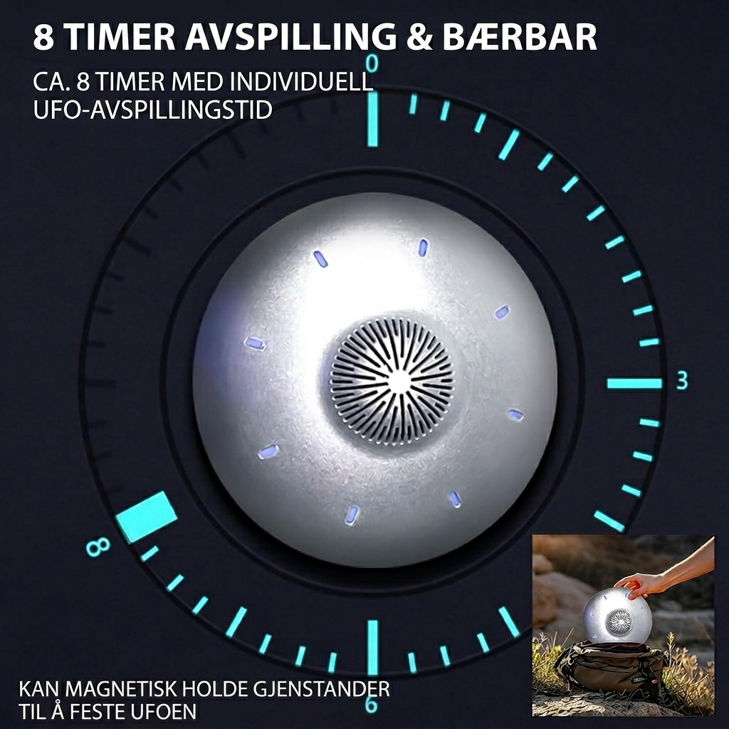 BEIOZGLONG UFO Magnetisk Leviterende Bluetooth-høyttaler