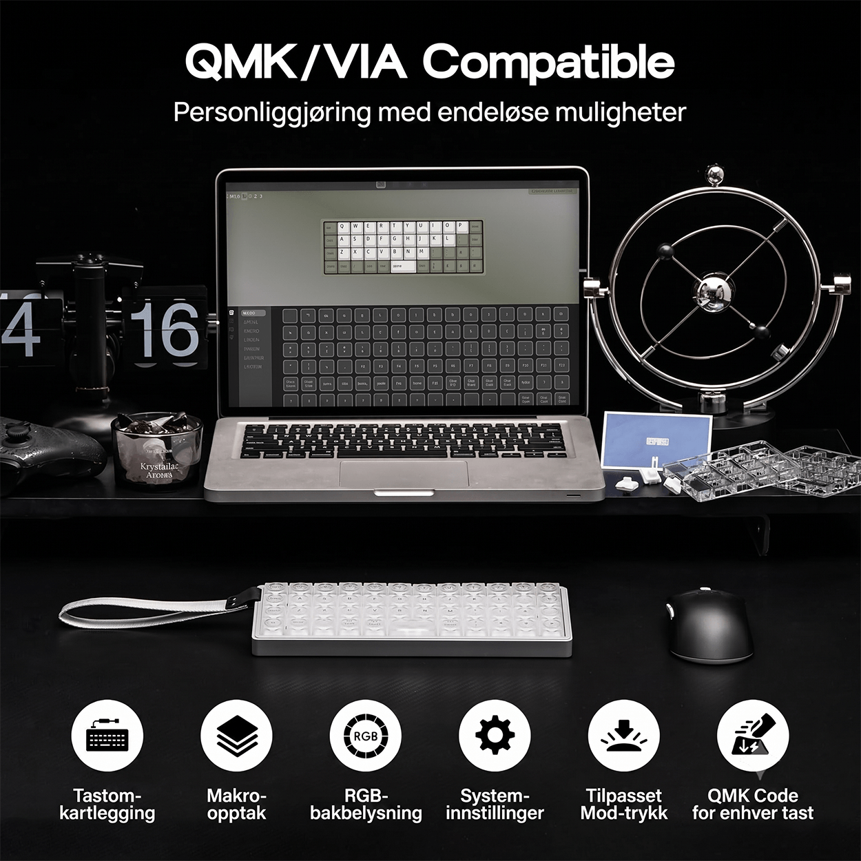 EPOMAKER Luma40 Lavprofil mekanisk tastatur