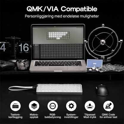 EPOMAKER Luma40 Lavprofil mekanisk tastatur