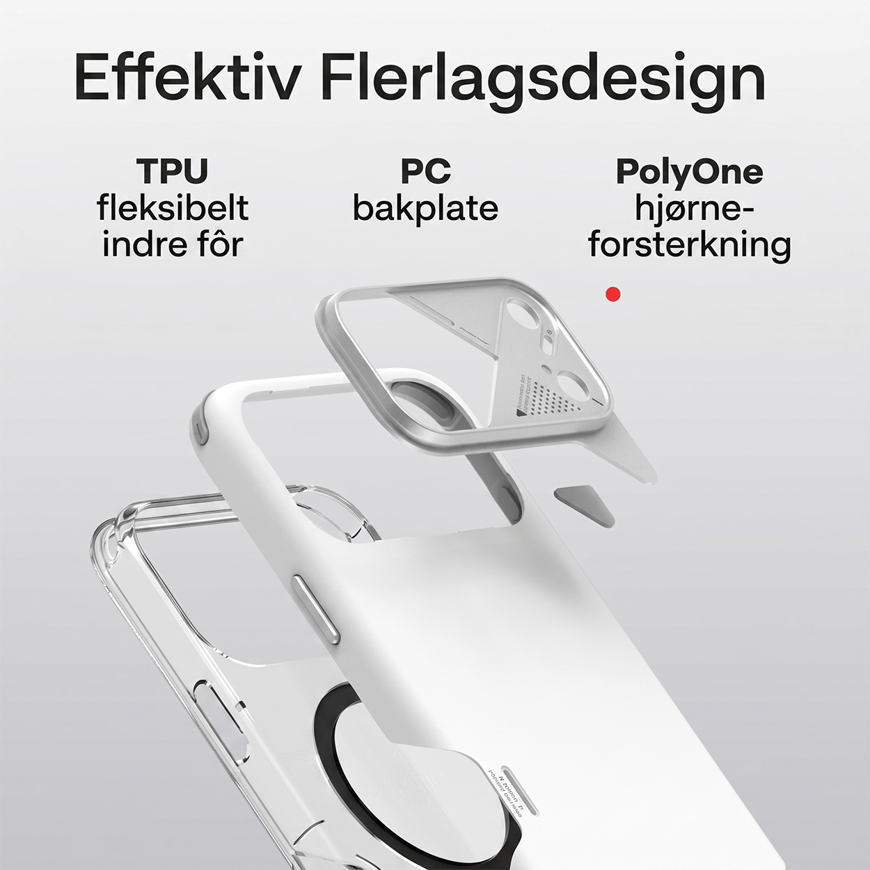 Aulumu A17 Støtsikkert Deksel til iPhone 17 Pro / Pro Max