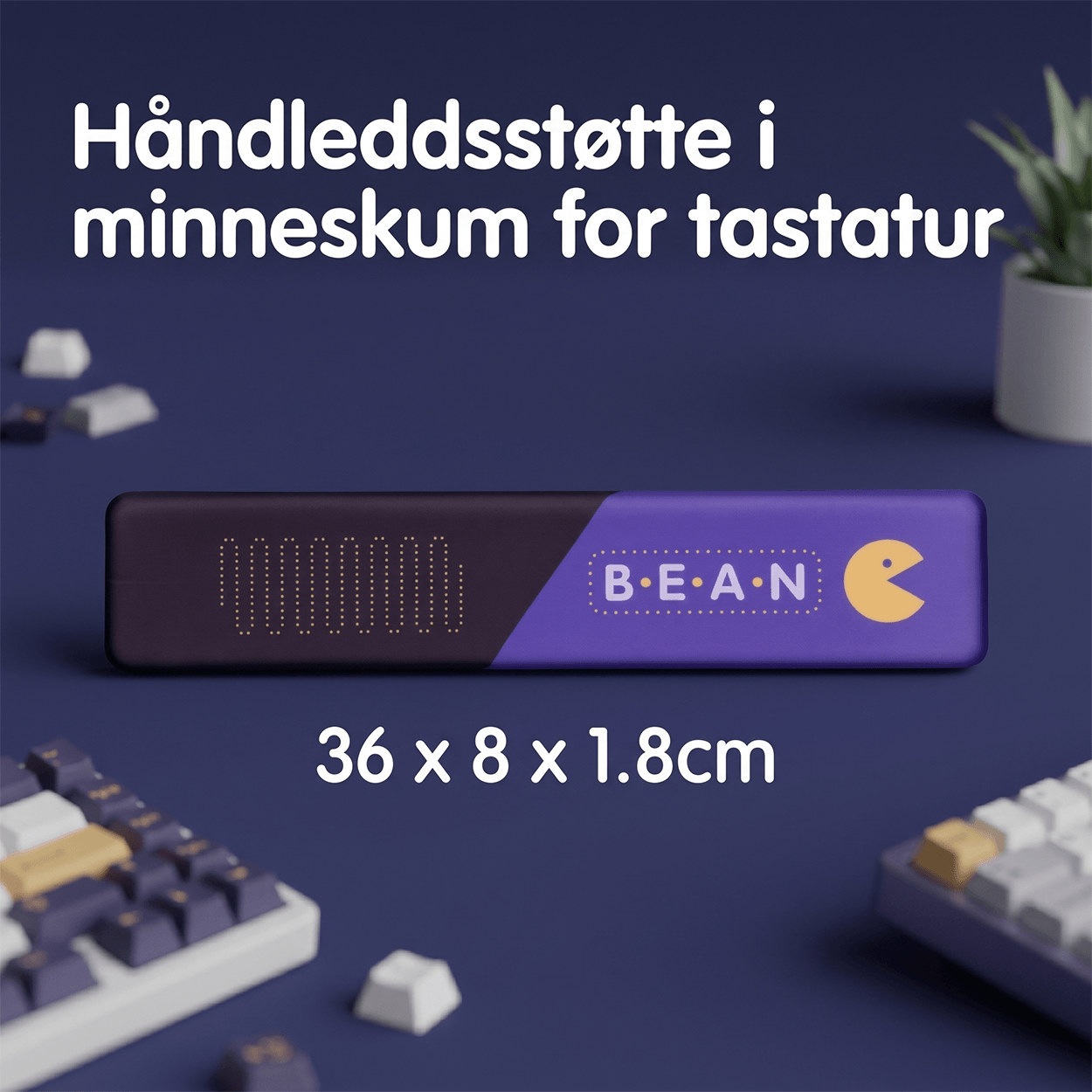 Ancreu PAD-3 Minneskum Hånddstotte med Musematte – Gaming, Tegneseriedesign