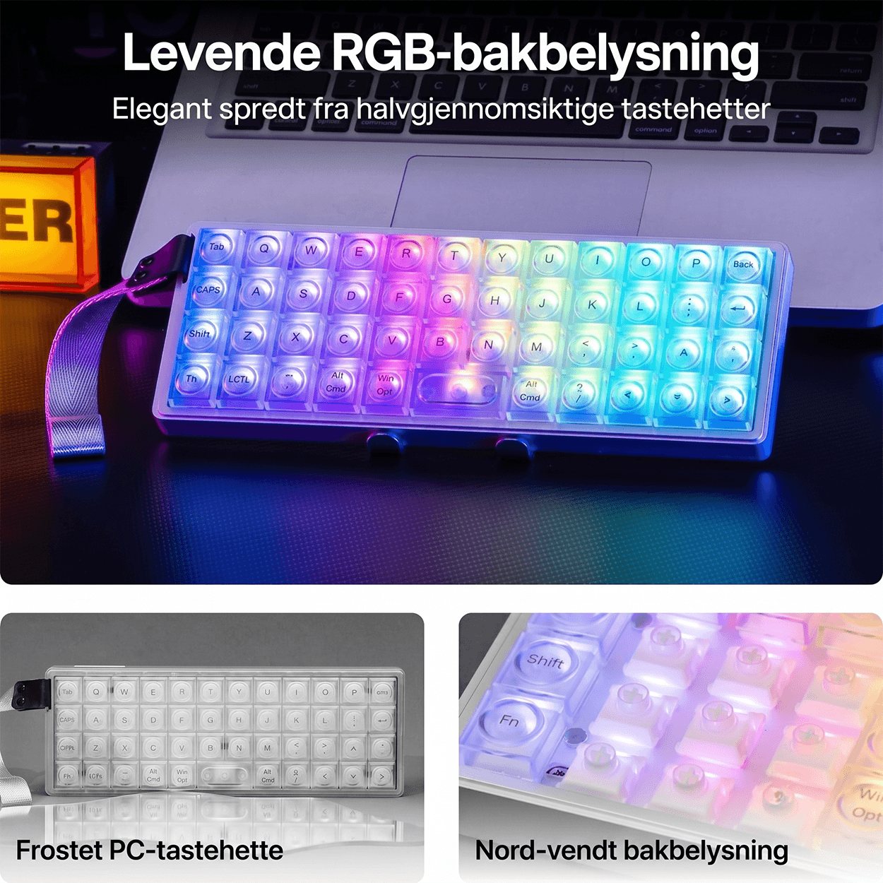 EPOMAKER Luma40 Lavprofil mekanisk tastatur