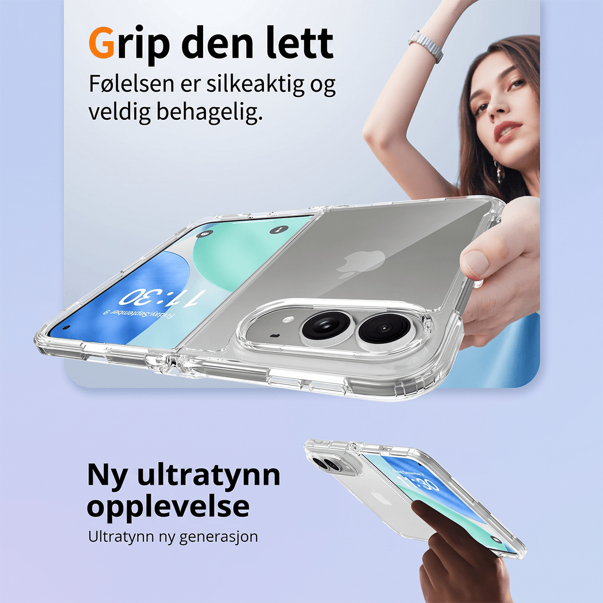 CLARIVUE-deksel til Apple iPhone Duo (MagSafe-kompatibel (Magnetisk) / Standard (Ikke-magnetisk))