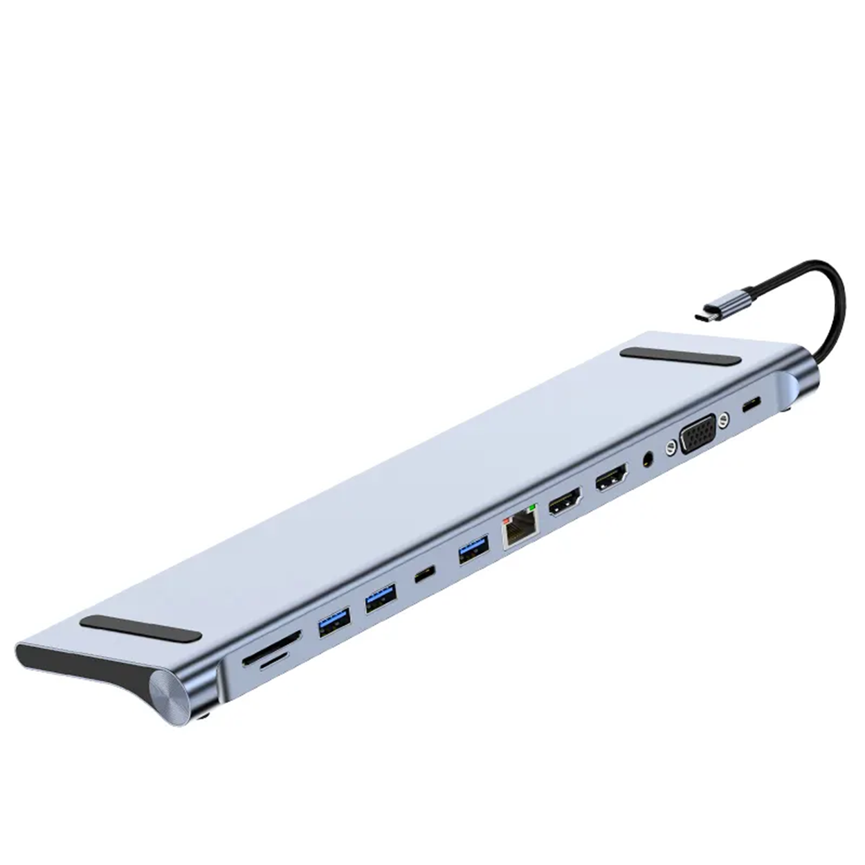12-i-1 USB-C Hub dokkingstasjon