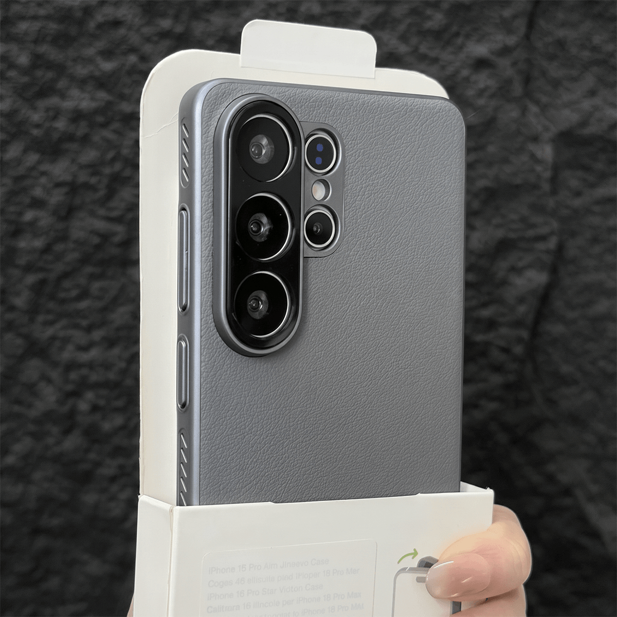AEROVEIL Veganskinn-deksel for Samsung Galaxy S24/S25/S26 Ultra