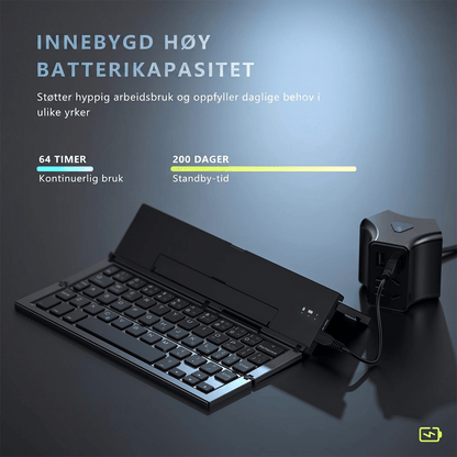 B.O.W GK608 Sammenleggbart Bluetooth-tastatur