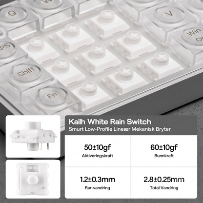 EPOMAKER Luma40 Lavprofil mekanisk tastatur