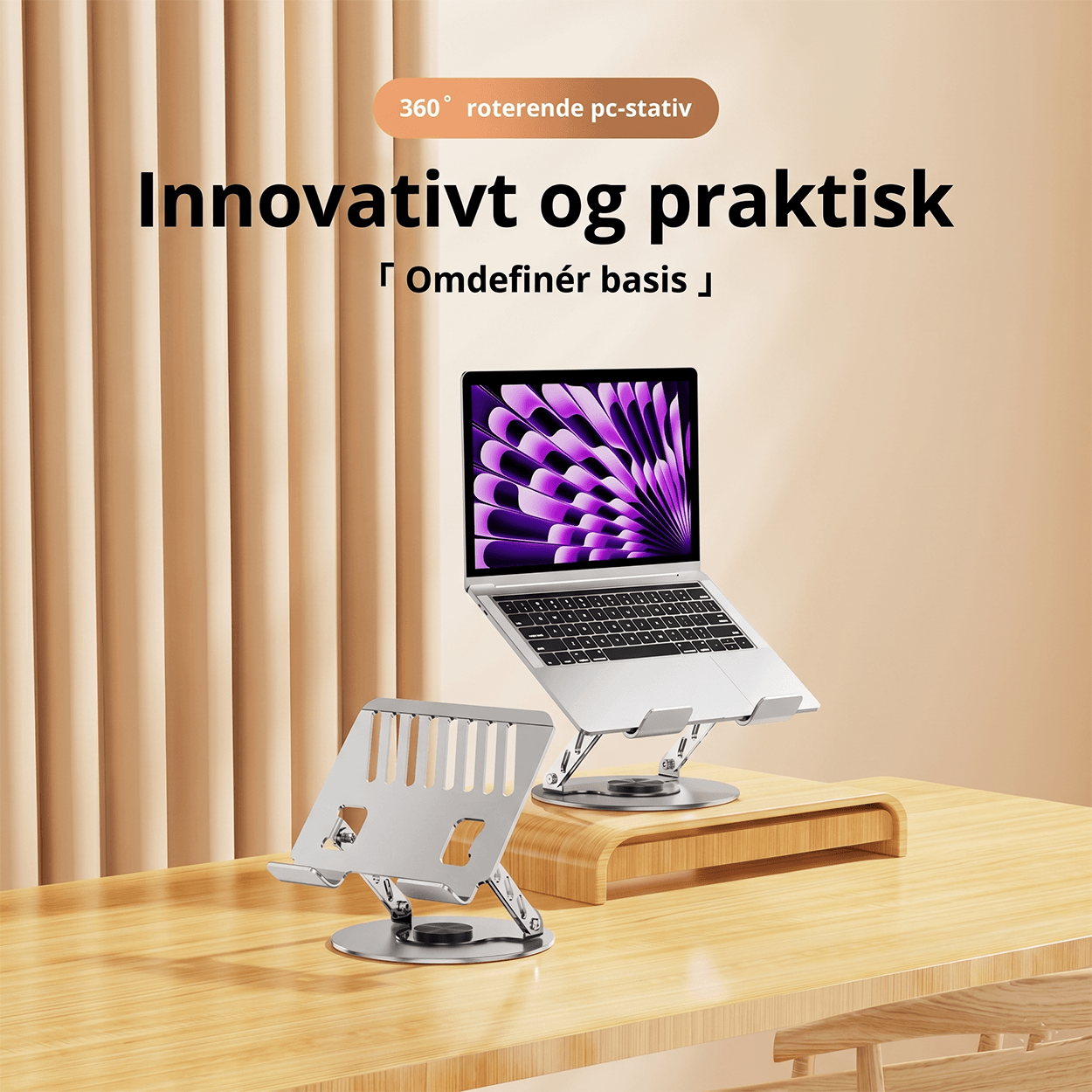 ROSLINY 360° Rotating Aluminum Alloy Laptopstativ
