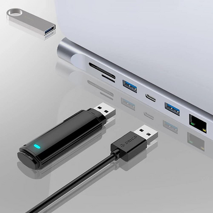 12-i-1 USB-C Hub dokkingstasjon