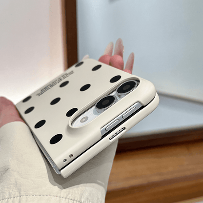 POLKAVEIL Polkadot Foldbart Deksel for iPhone Duo