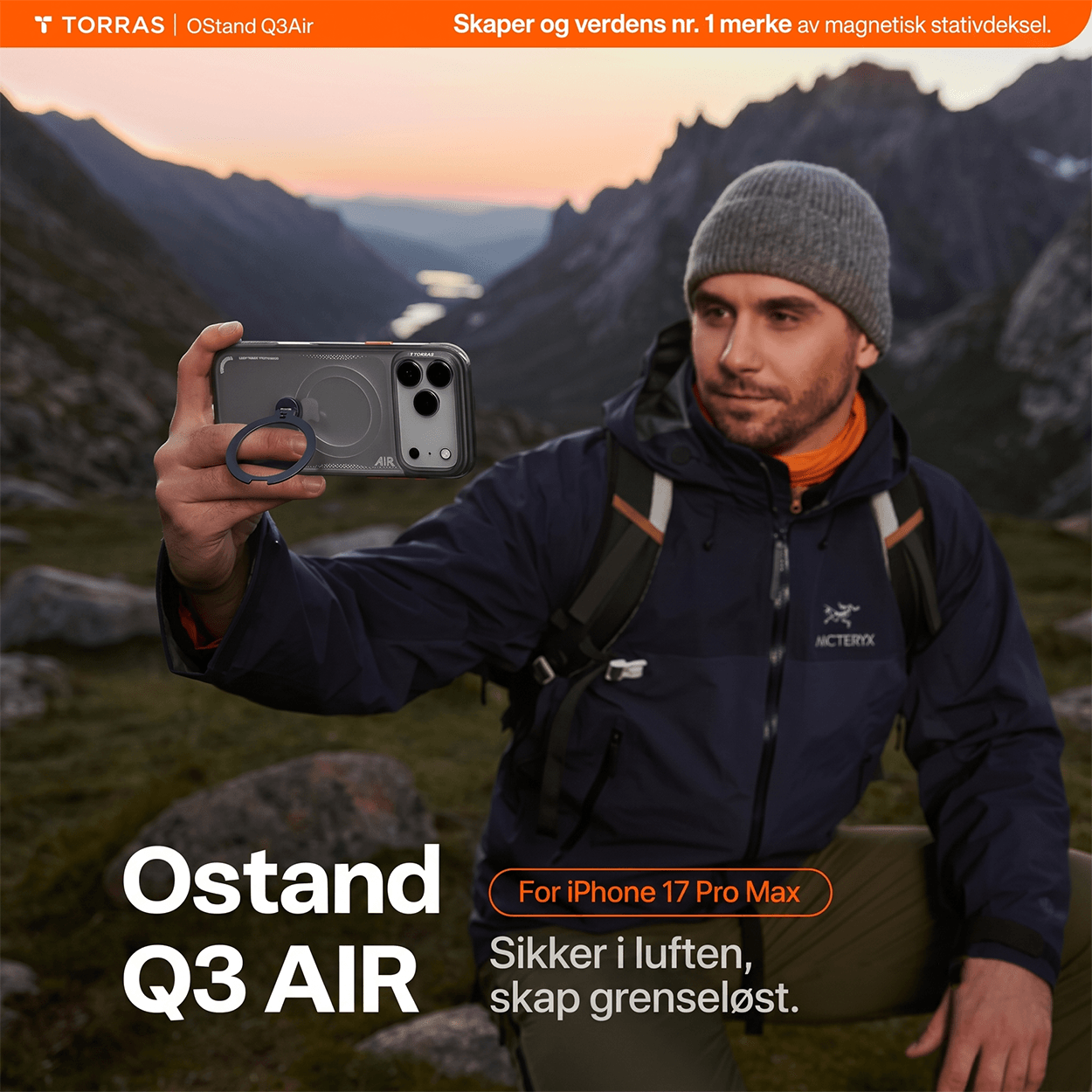 TORRAS Ostand Q3 Air MagSafe-deksel