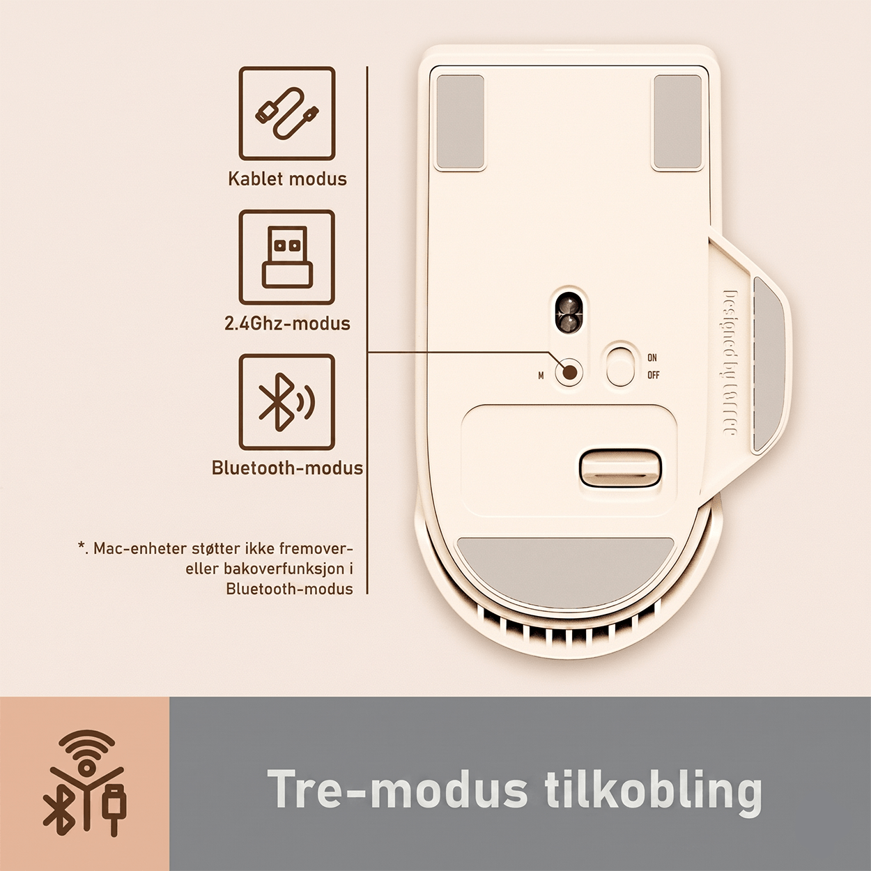 LOFREE Touch PBT trådløs mus