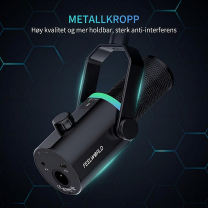 FEELWORLD PM1 XLR USB Dynamisk Mikrofon