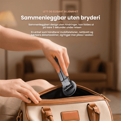 Sammenleggbart magnetisk stativ for telefon, nettbrett og laptop