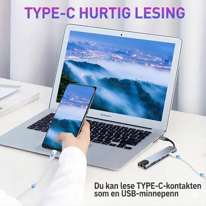 SZPACMATE 8-in-1 USB-C-hub
