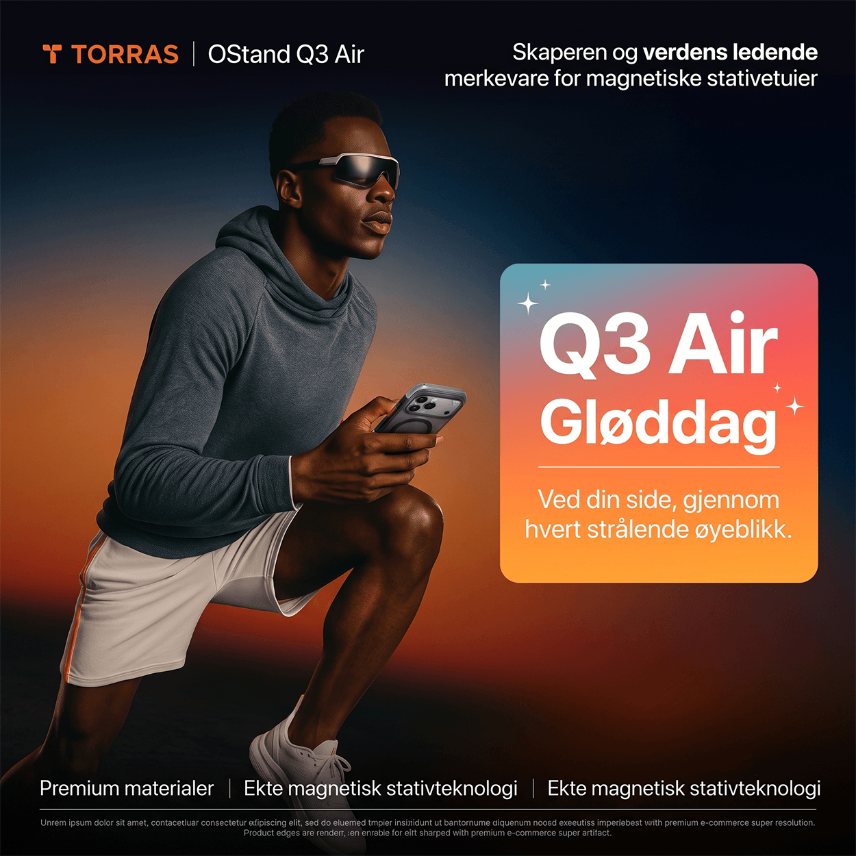 TORRAS Ostand Q3 Air MagSafe-deksel