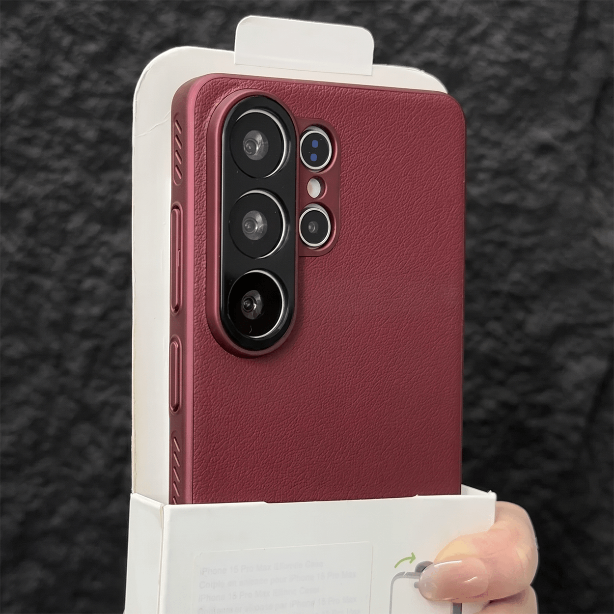 AEROVEIL Veganskinn-deksel for Samsung Galaxy S24/S25/S26 Ultra